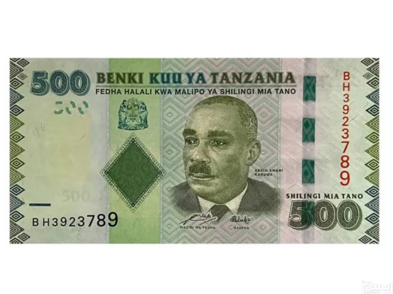 اسکناس تانزانیا 500 شیلینگ تانزانیا بسیار زیبا