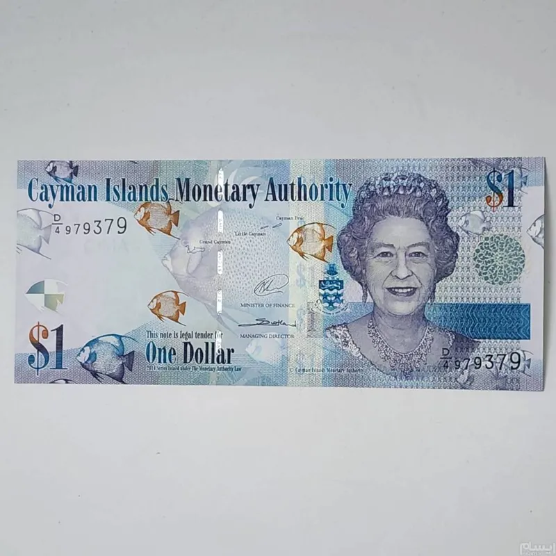 اسکناس کیمن 1 دلار کیمن بسیار زیبا وارزشمند