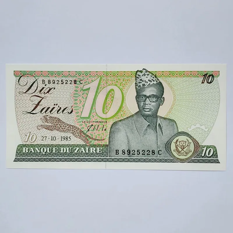 اسکناس زئیر ده زئیر از کشور زئیر(کنگو) زیباارزشمند