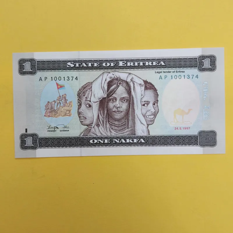 اسکناس اریتره 1 ناکفا اریتره بسیار زیبا