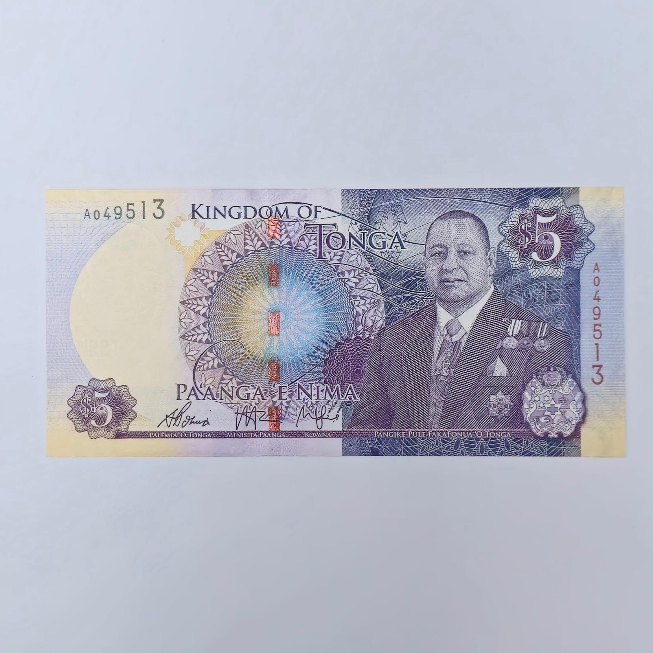 اسکناس تونگا اسکناس 5پاآنگا تونگا و کمیاب