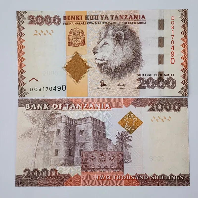 اسکناس تانزانیا 2هزار شیلینگ تانزانیا بسیار زیبا