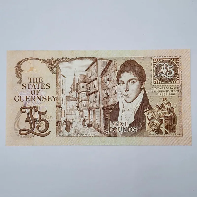 اسکناس گرونزی 5 پوند گرونزی فوق نایاب و خاص