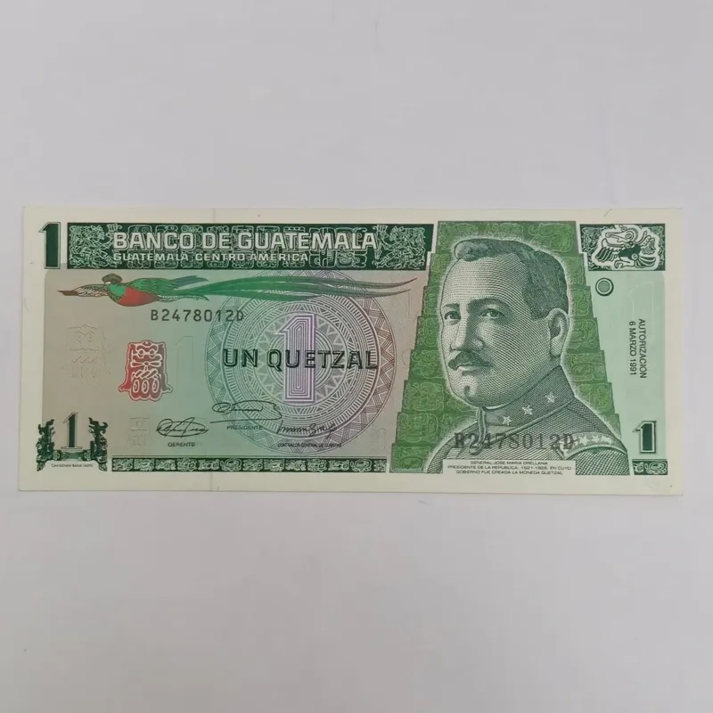 اسکناس 1 کوتزال گواتمالا کاغذی سری کمیاب و ارزشمند