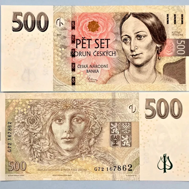 اسکناس چک کرون چک پانصد کرون زیبا و خاص