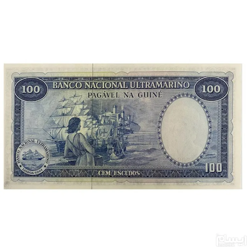 اسکناس پرتغال گینه 100 اسکودو گینه پرتغال 1971