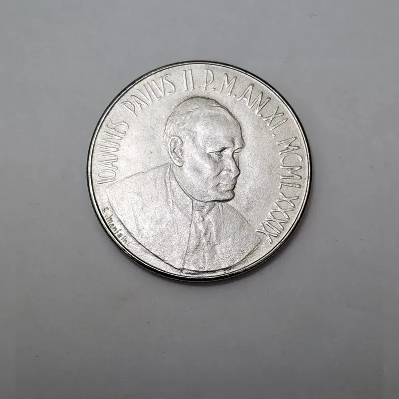 سکه واتیکان سکه زیبا و کمیاب 100 لیر واتیکان خاص2