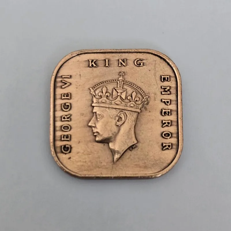سکه مالایا 1سنت جرج ششم انگلیس کمیاب و زیبا