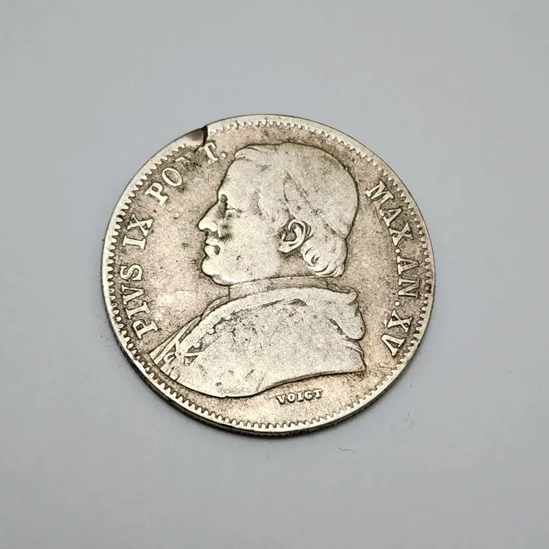 سکه ایتالیا سکه نقره 1861 بسیار نایاب و خاص