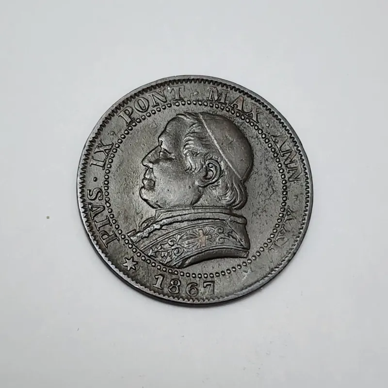 سکه ایتالیا سکه سلدو 1867 بسیار نایاب و خاص