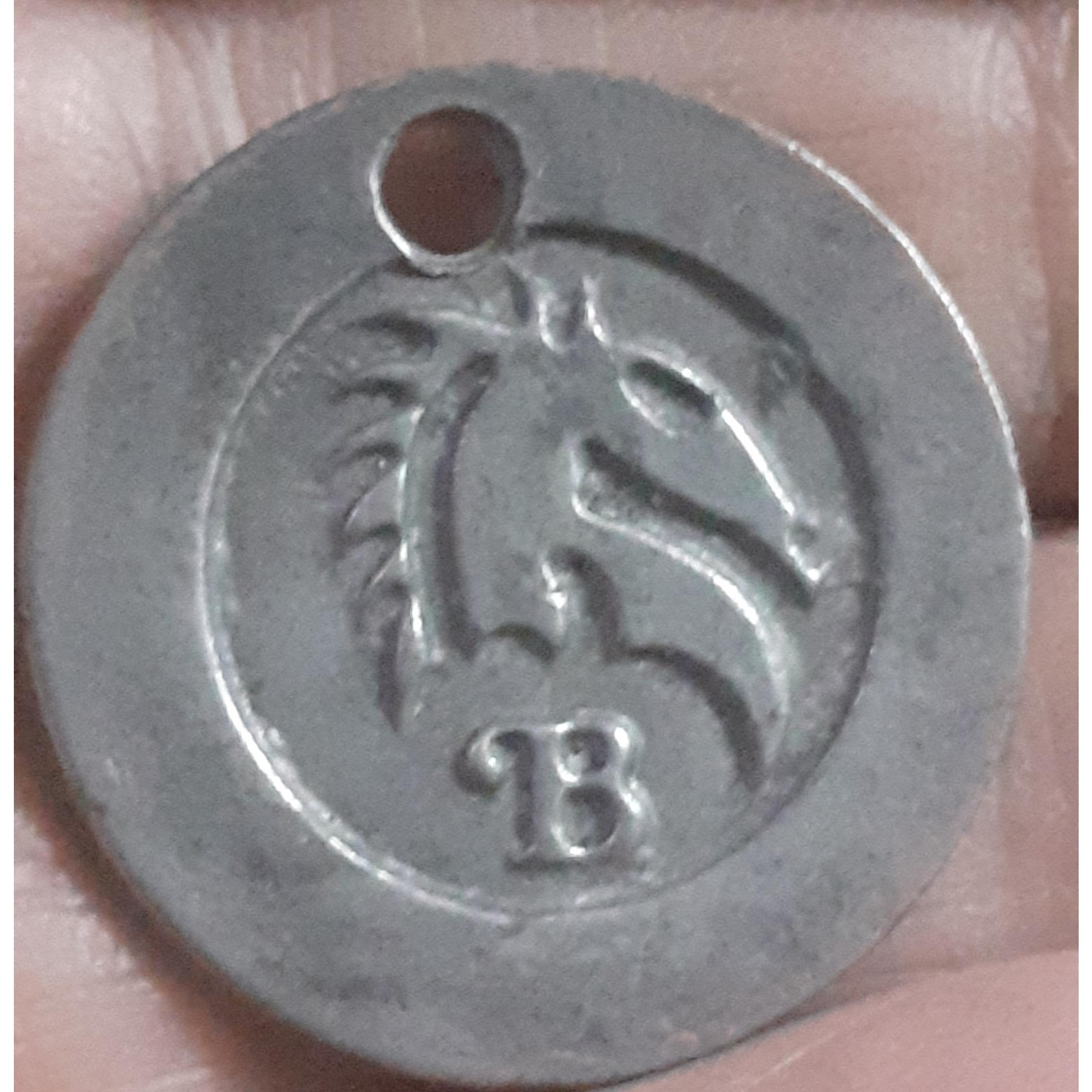 ژتون اسب دوانی قدیمی فلز