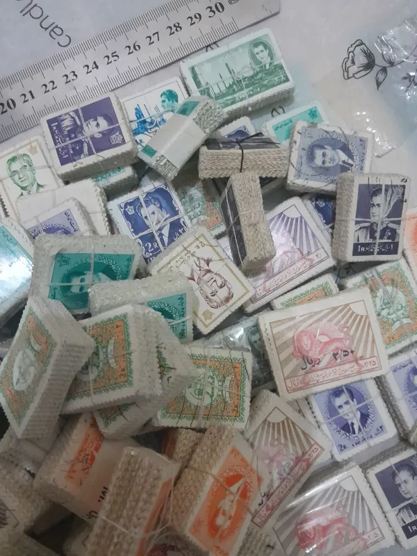 10 عدد تمبر پهلوی
