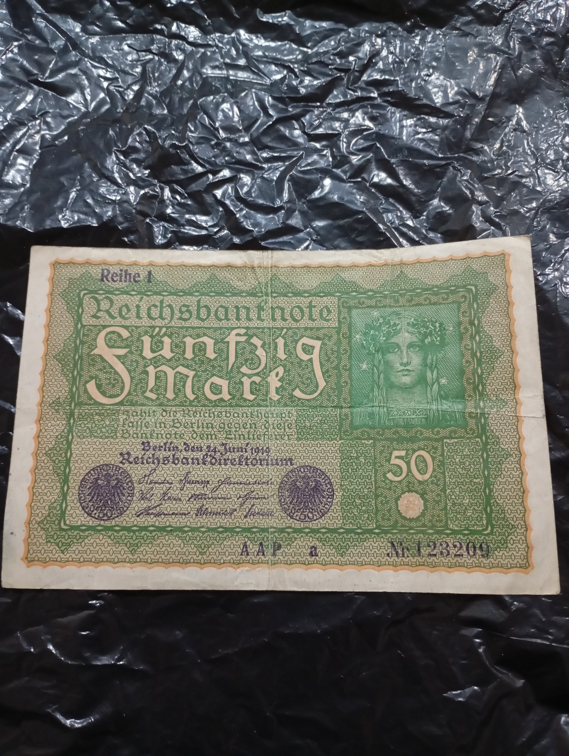 اسکناس آلمان 50 مارک 1919