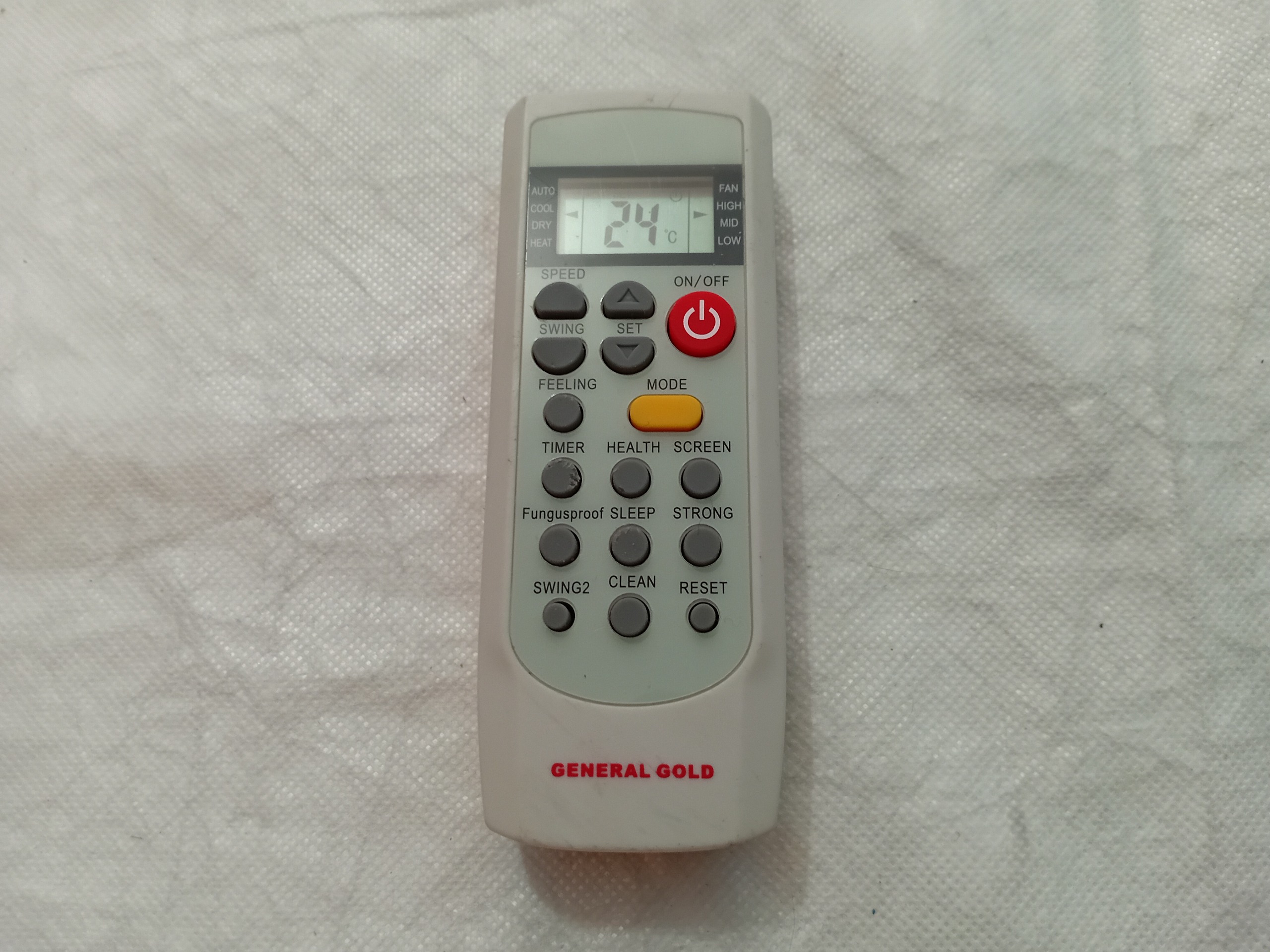 کنترل کولر گازی جنرال گلد