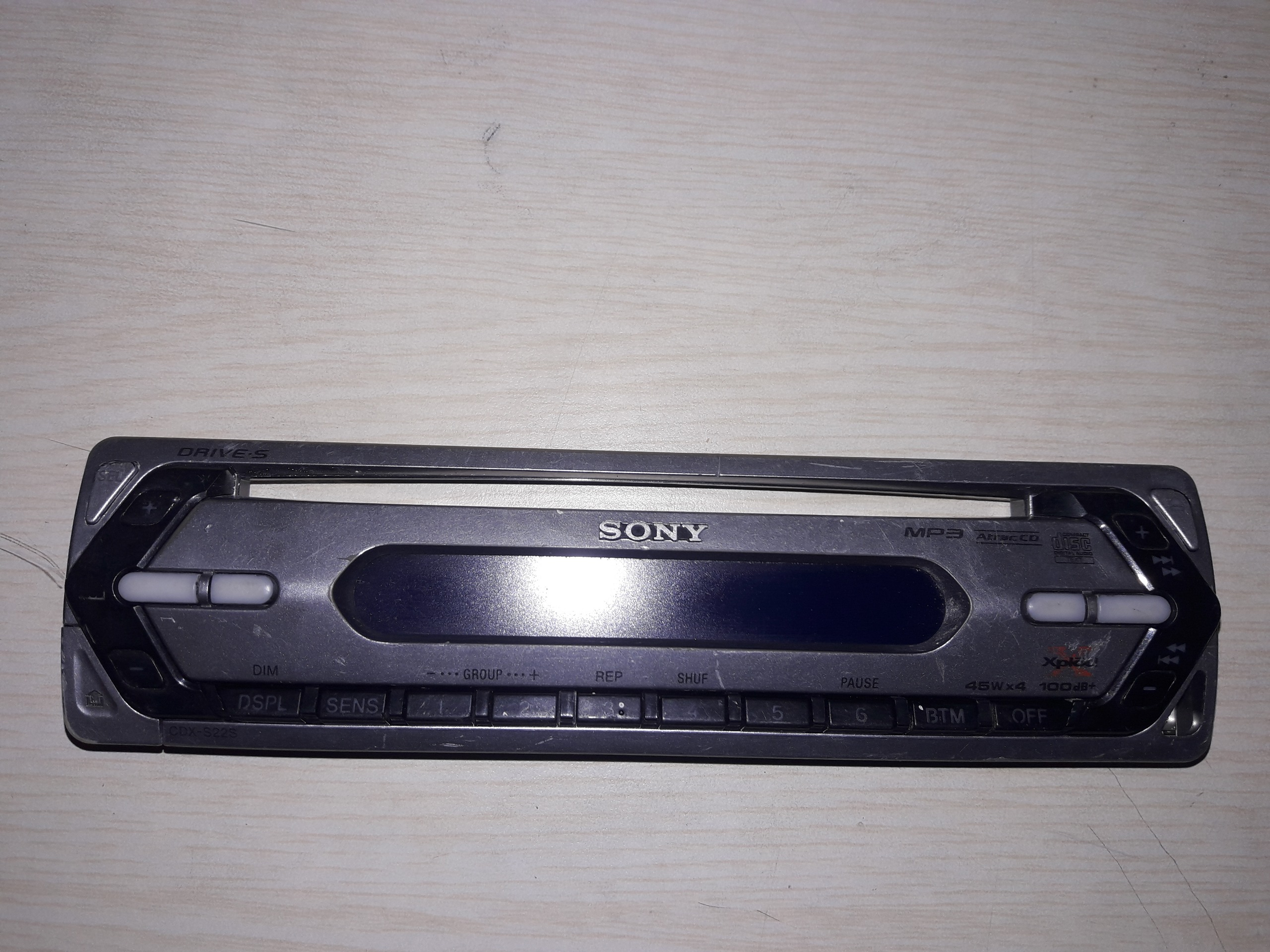 پنل ضبط ماشین مدل CDX-S22S sony