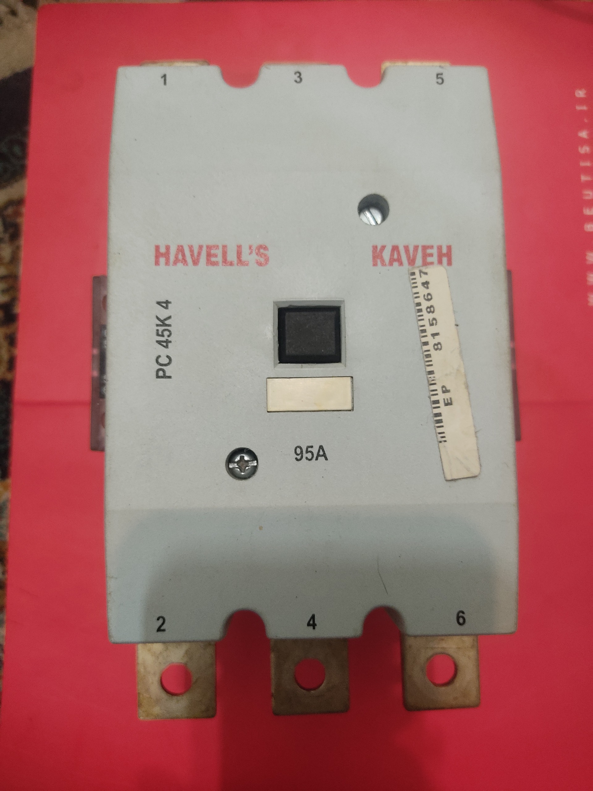 کنتاکتور 95 آمپر هاول (کاوه در ایران) بوبین دوفاز