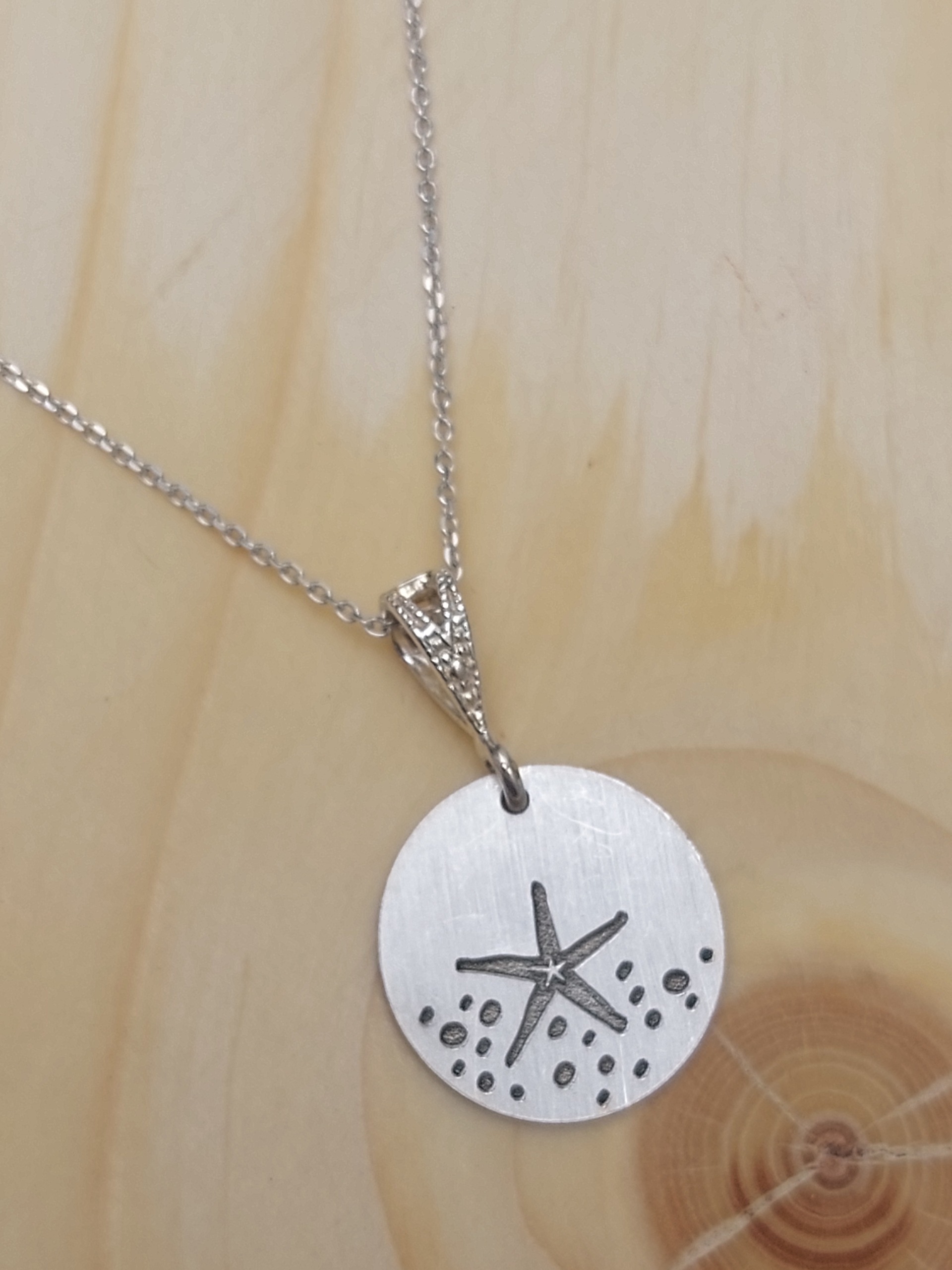 آویز نقره 925 طرح ستاره دریایی