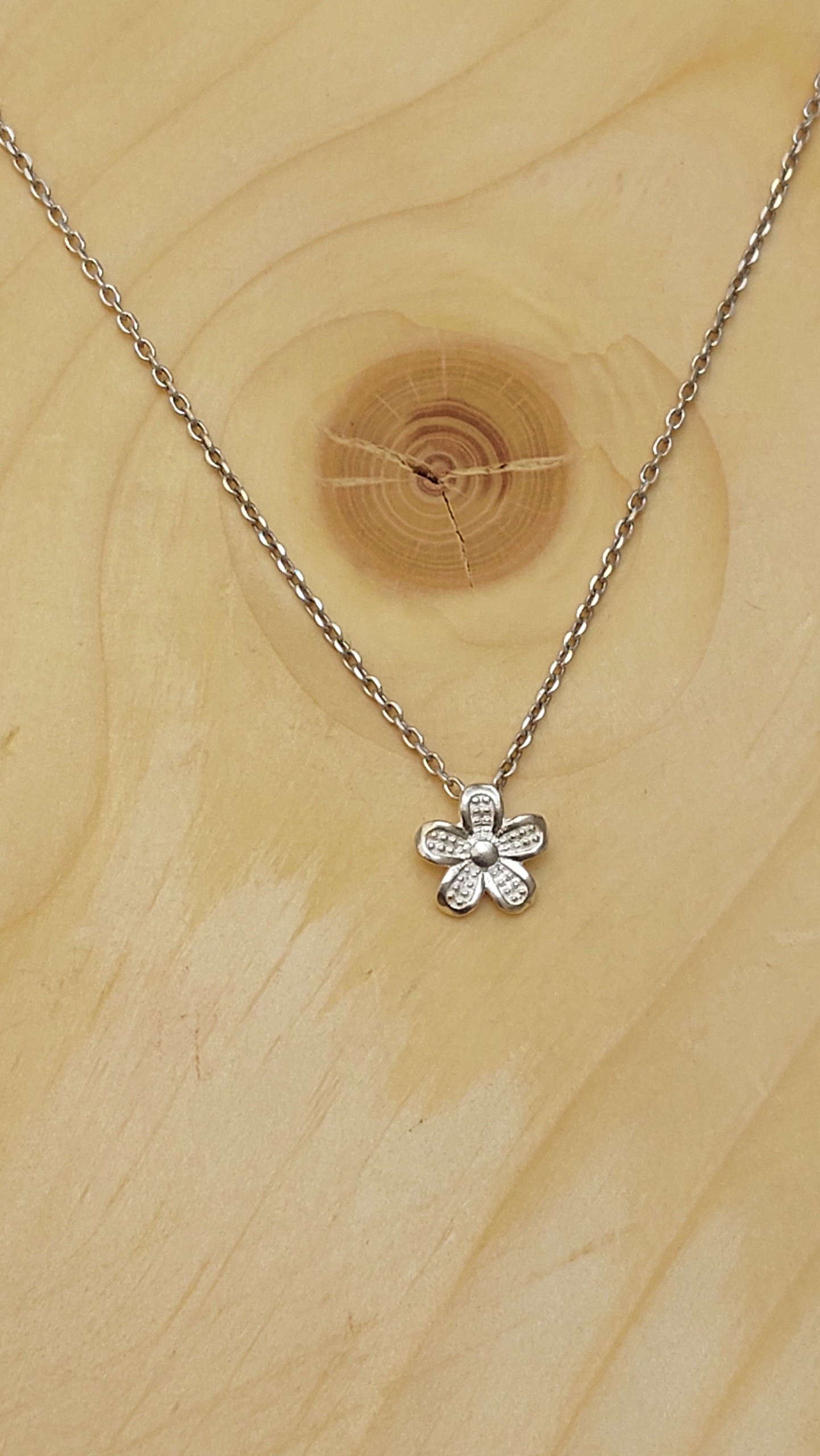 نیمست نقره 925 طرح گل