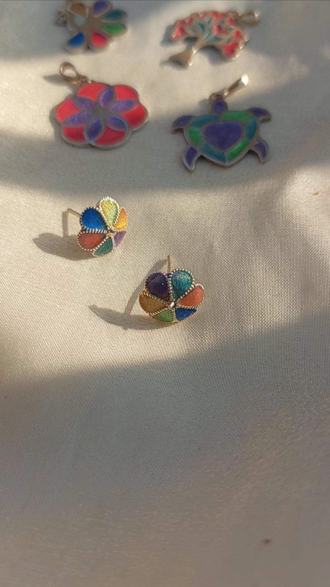 گوشواره نقره 925 طرح چتر