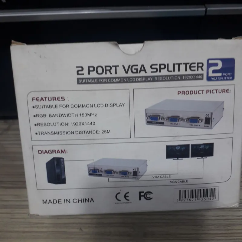 اسپلیتر تصویر 2 پورت vga