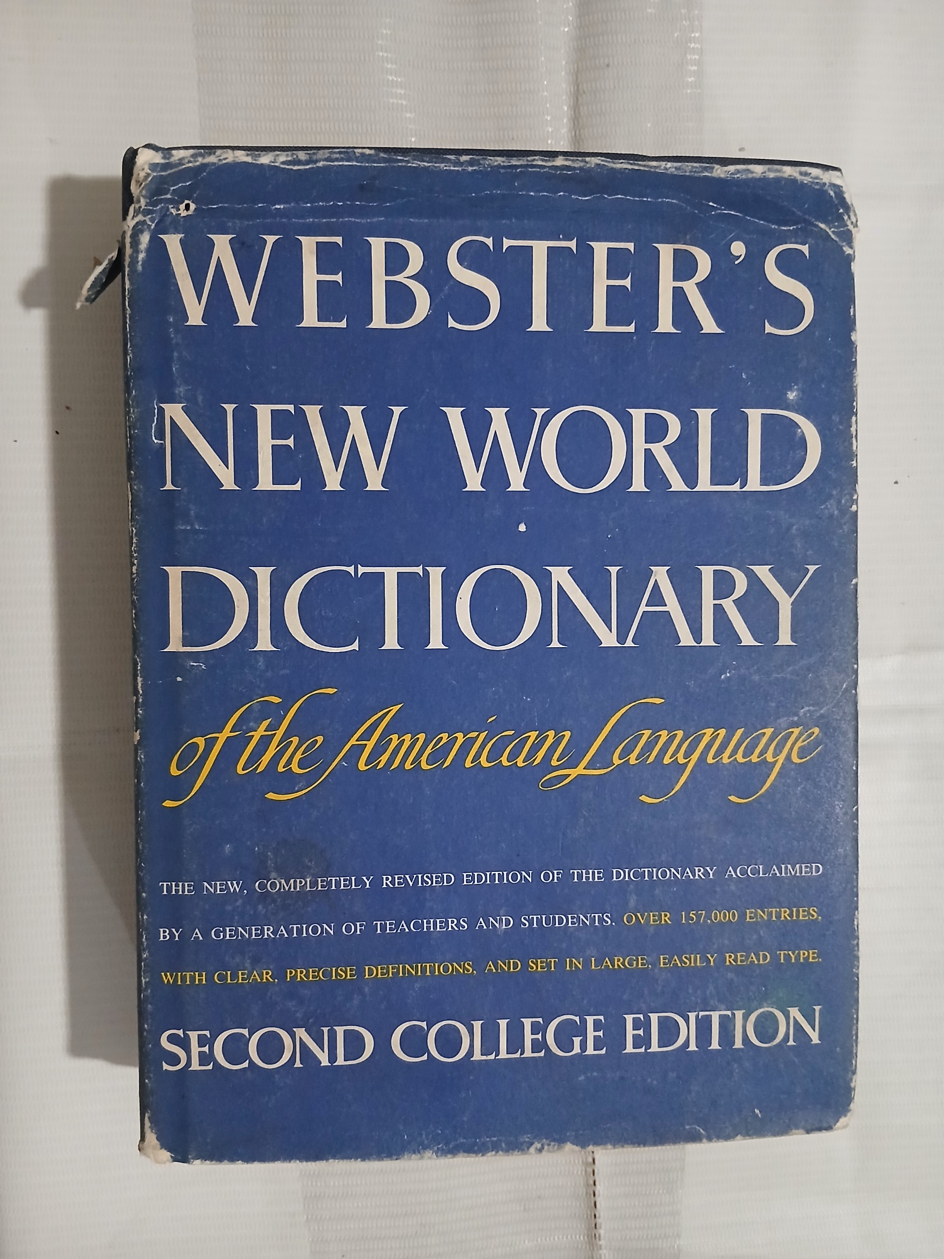WEBSTERS NEW WORLD DICTIONARY ل