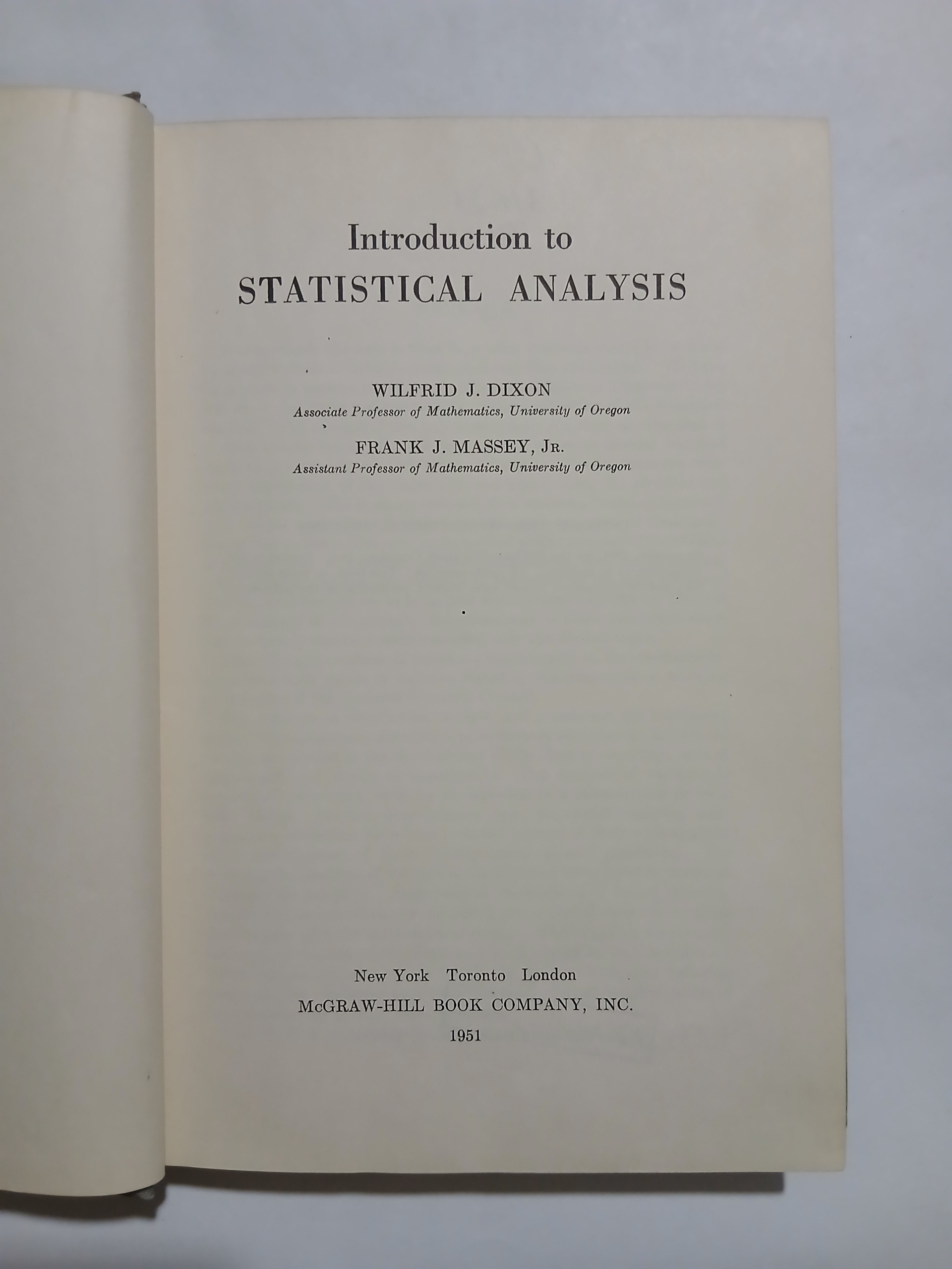 Introduction to STATISTICAL ANALYSIS97