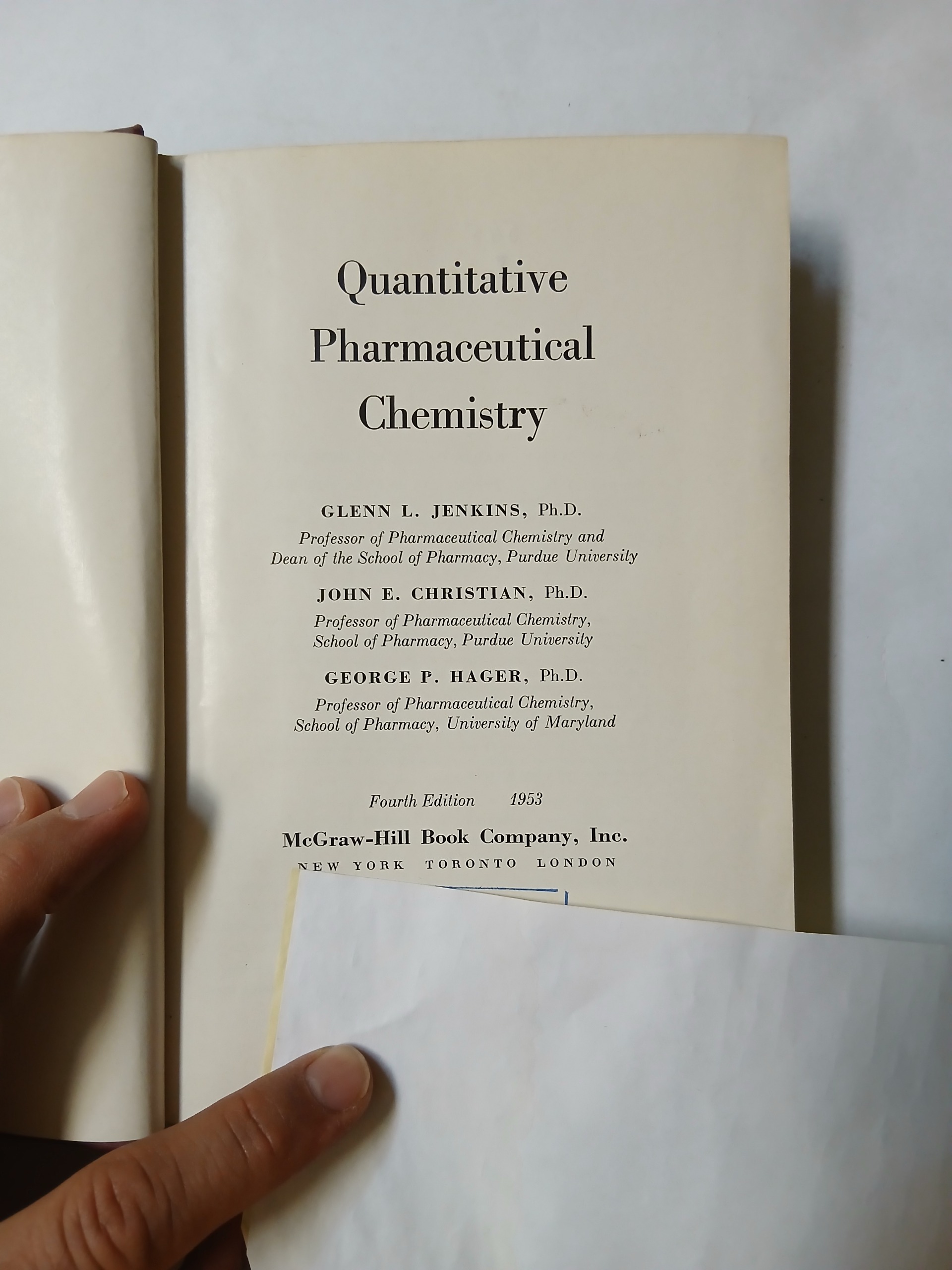 Quantitative Pharmaceutical chemistry 60