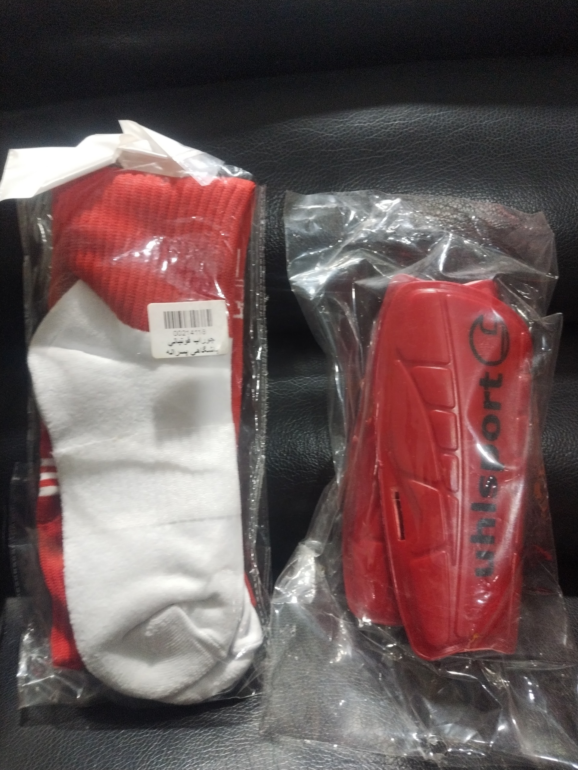 جوراب ساق بلند ورزشی پسرانه و ساق بند فوتبال