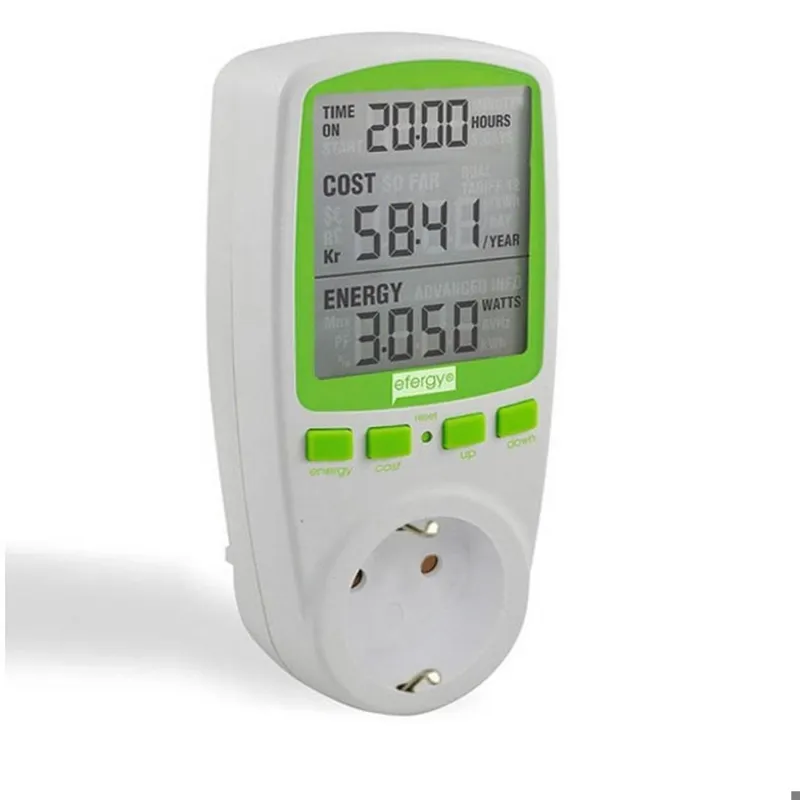 وات متر پریزی و نمایش میزان مصرف برق لوازم برقی