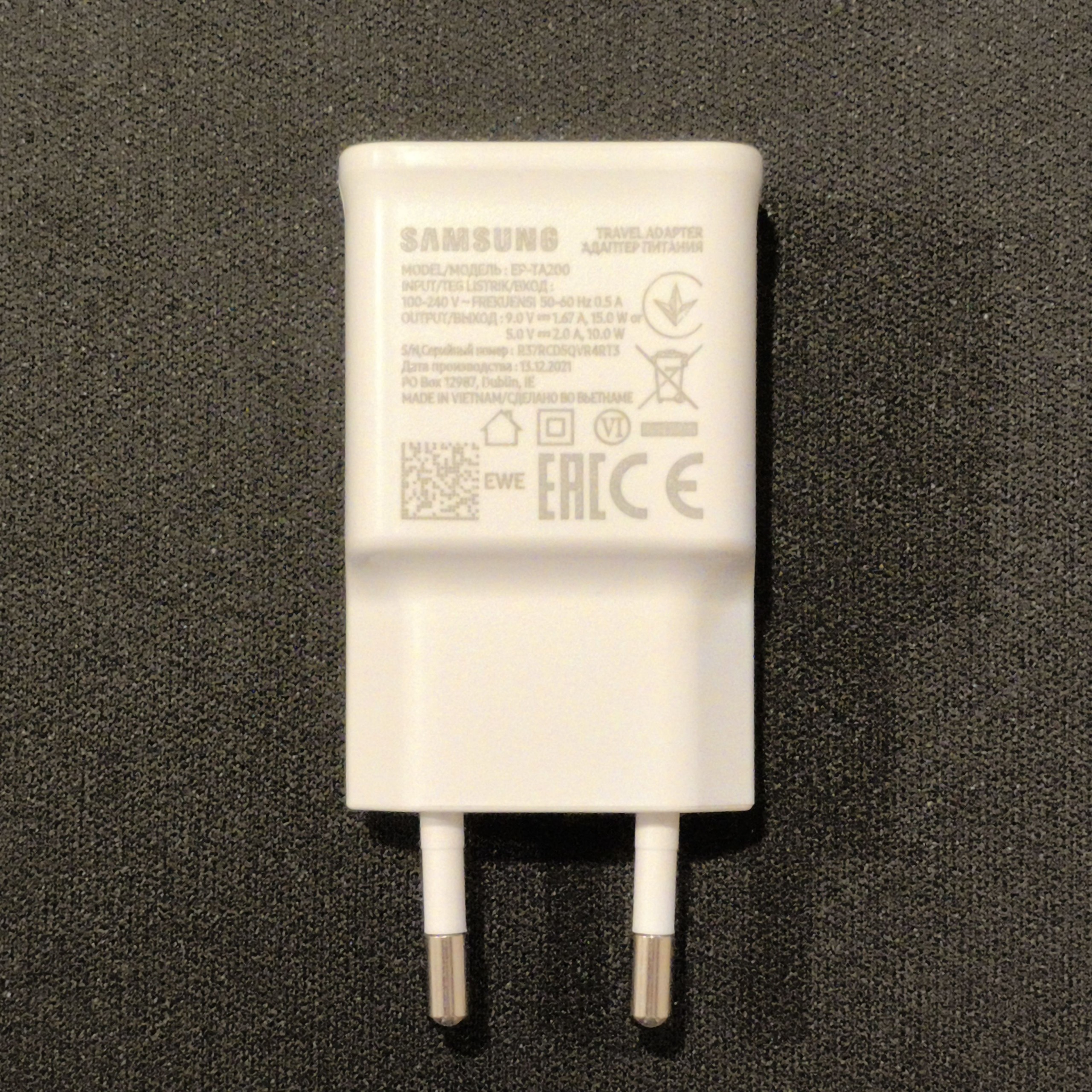 شارژر 15 وات سامسونگ ، فابریک گوشی A22 4g