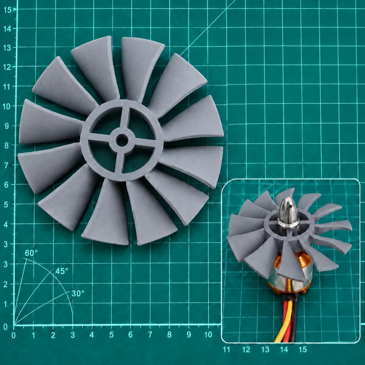 پره ملخ پروانه قطر 100mm (کد1)