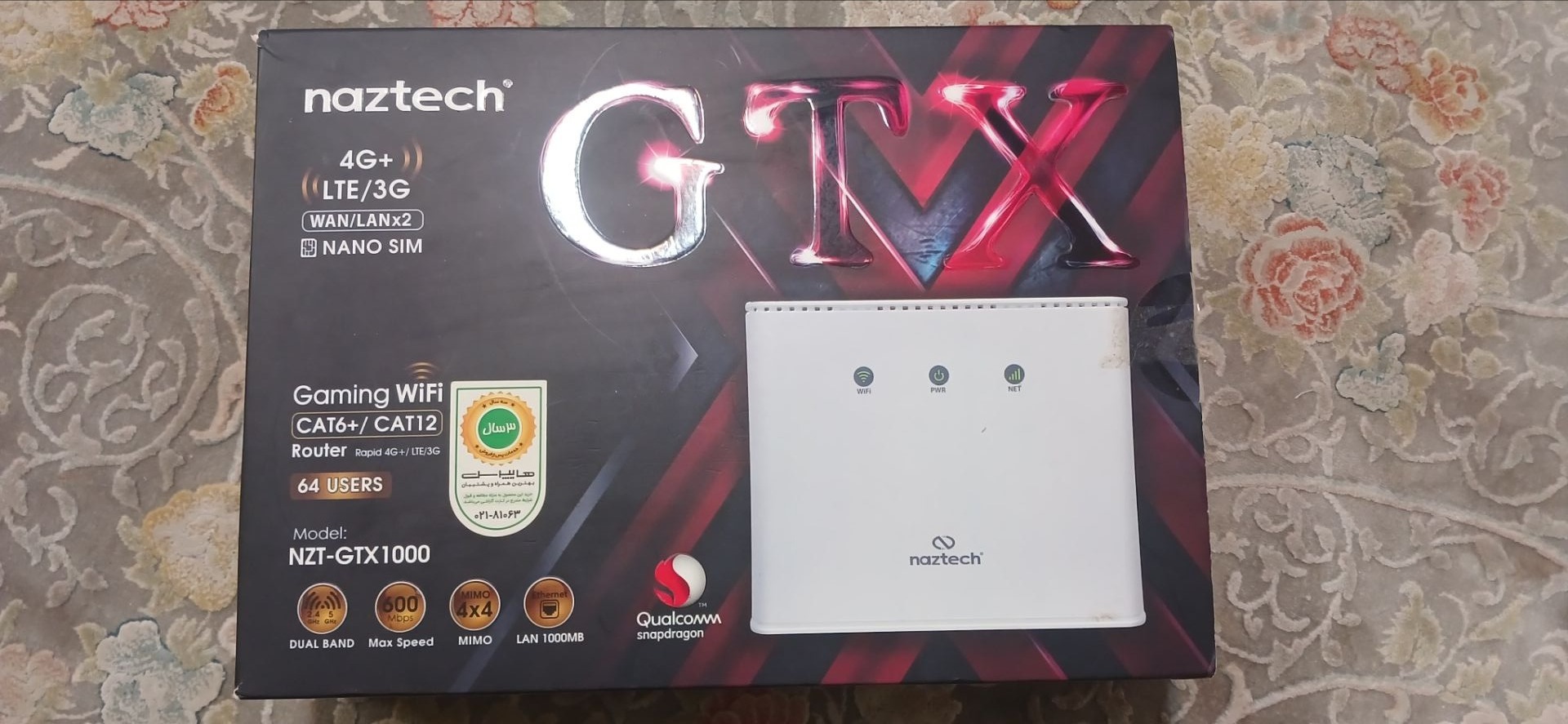 مودم سیم کارتی   نزتک GTX1000 naztech