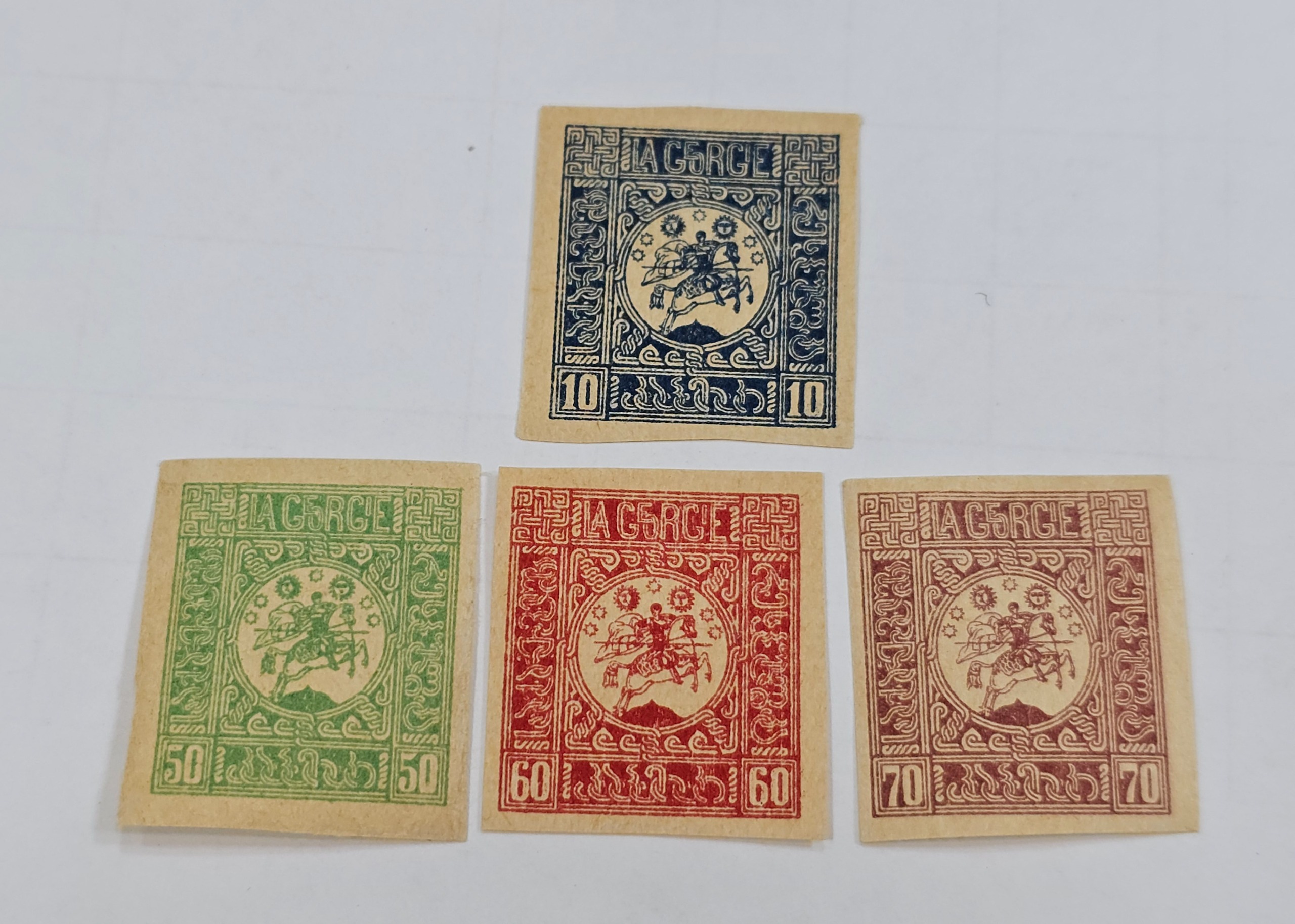 سری تمبر کلاسیک بی دندانه جورجیا 1920