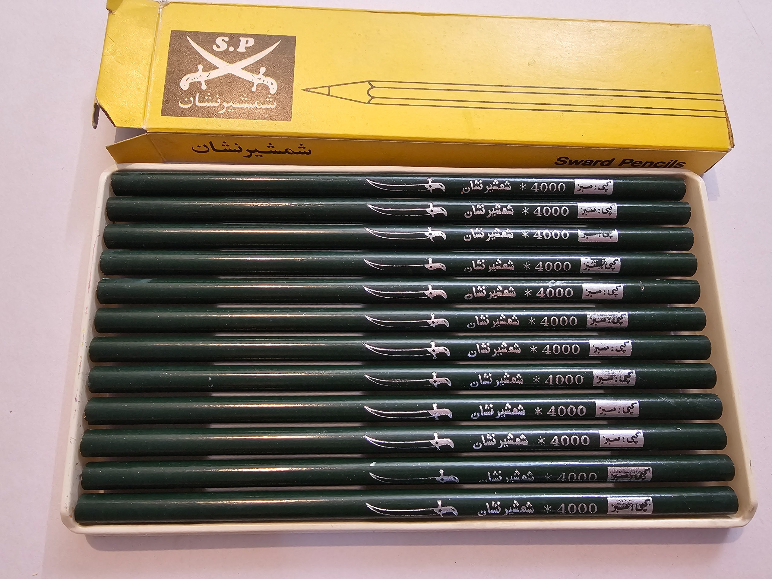 بسته 12تایی مداد کپی سبز شمشیر نشان
