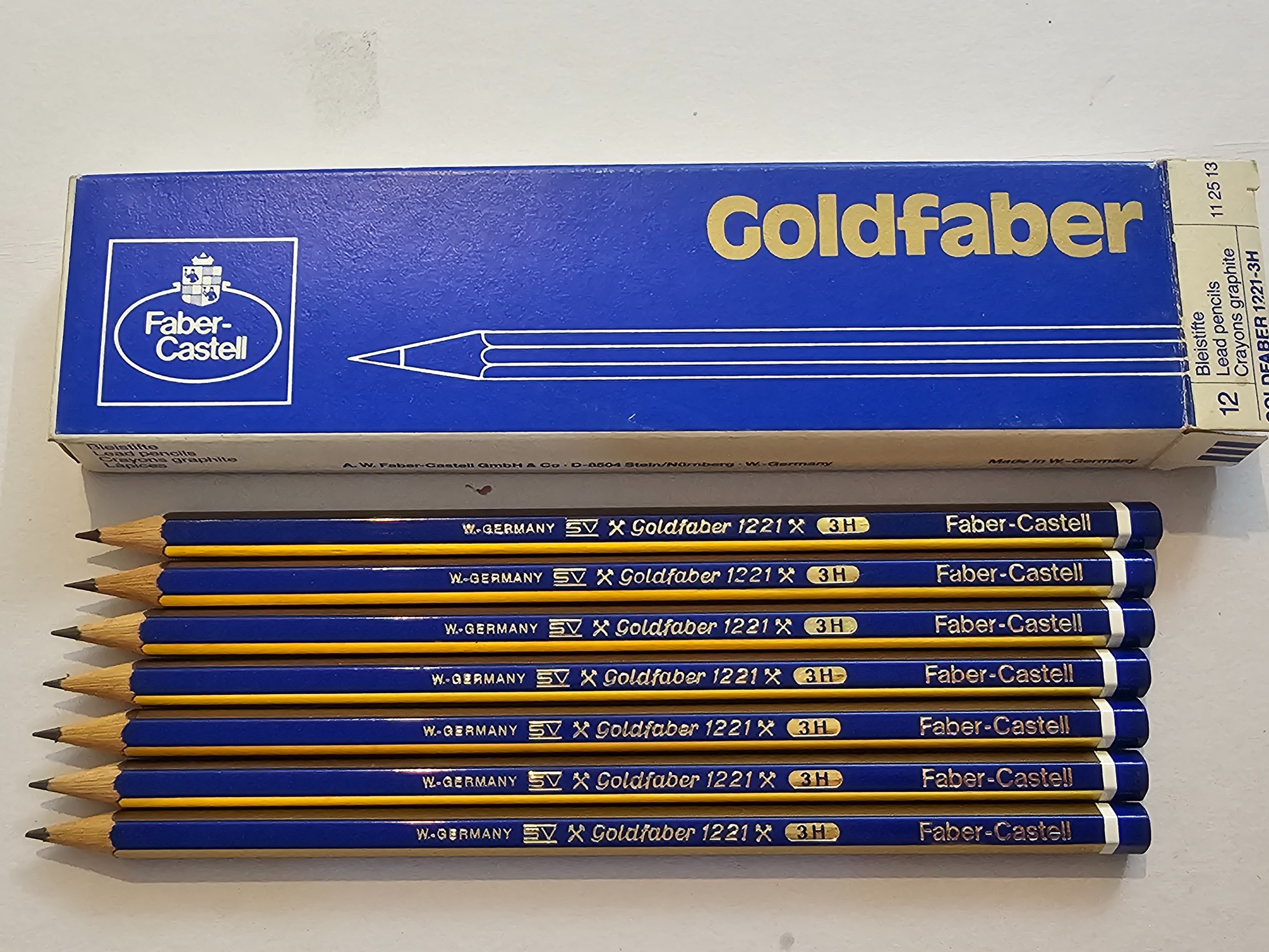 مداد طراحی گلد فابر 3H فابر کاستل آلمان شرقی