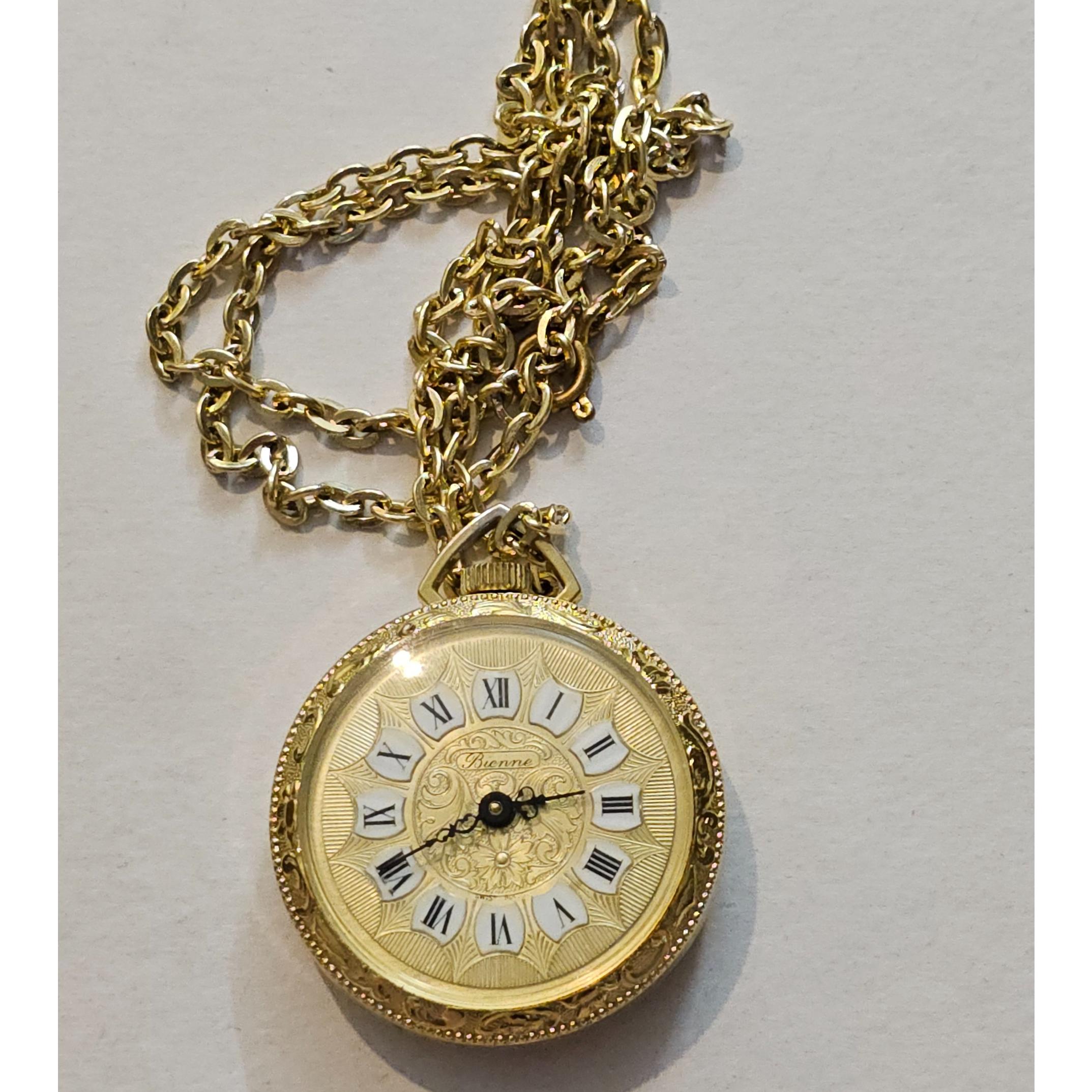 ساعت کوکی جیبی قدمت دار سویسی کاملا سالم