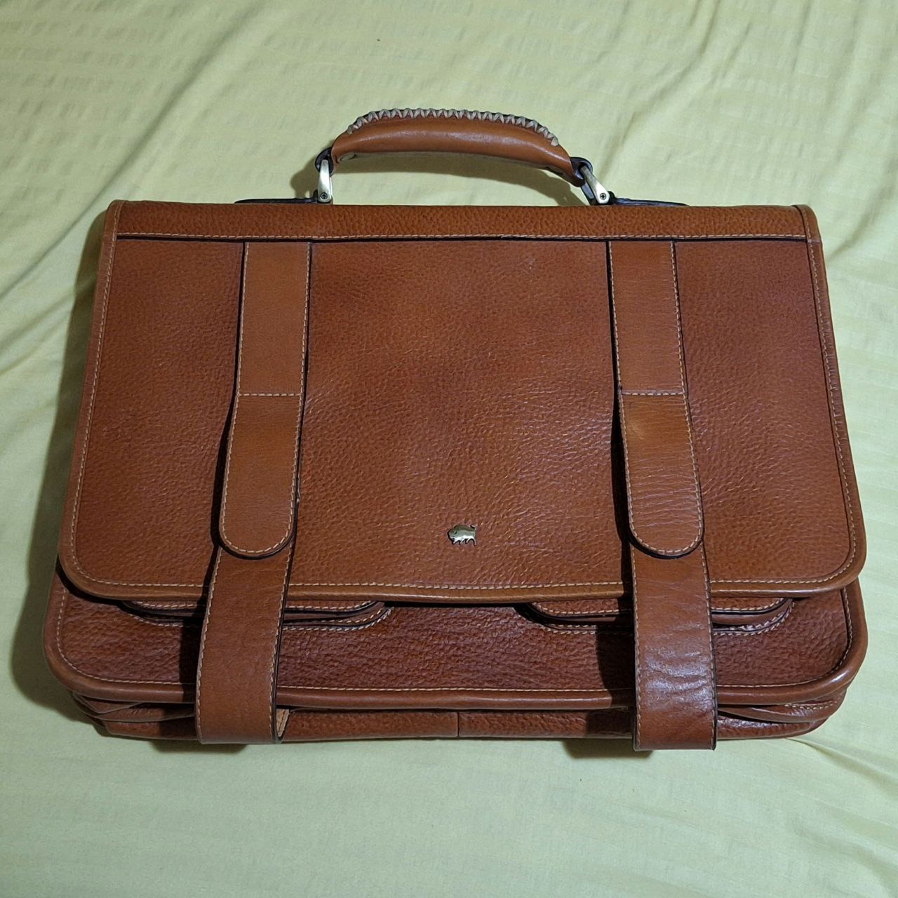 کیف چرم برند بوفالو طلایی