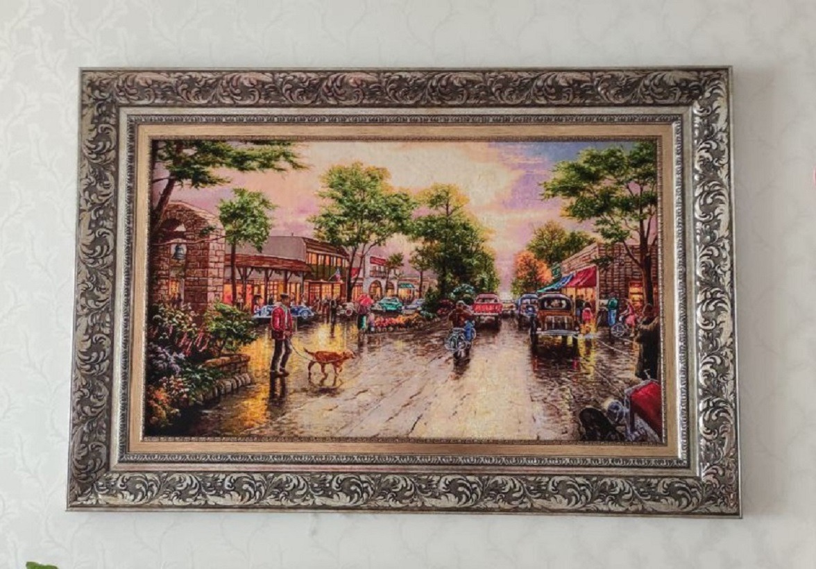 تابلو فرش دستبافت چله ابریشم تبریز