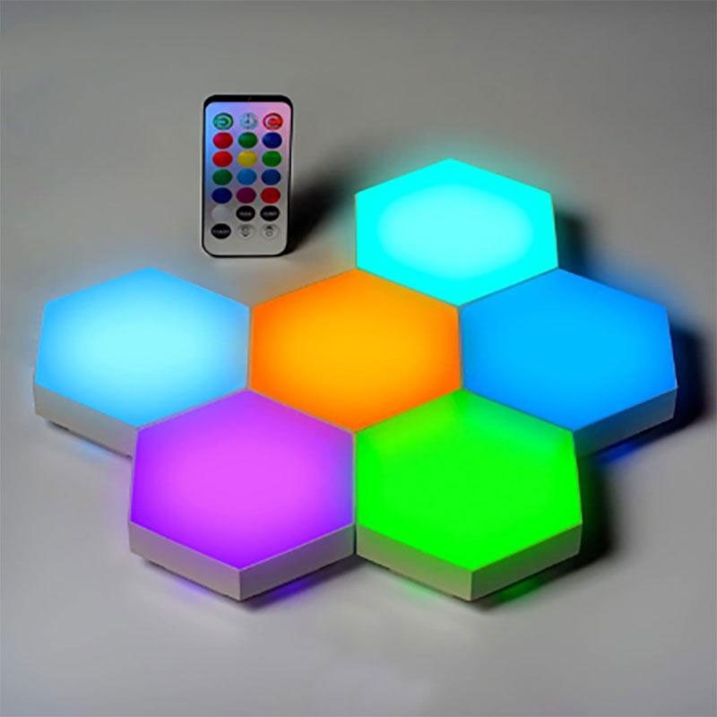 چراغ تزیینی مدل لمسی طرح RGB بسته 6 عددی