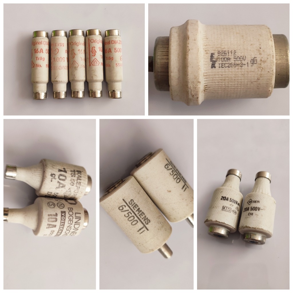 پک 12تایی انواع فیوز فشنگی