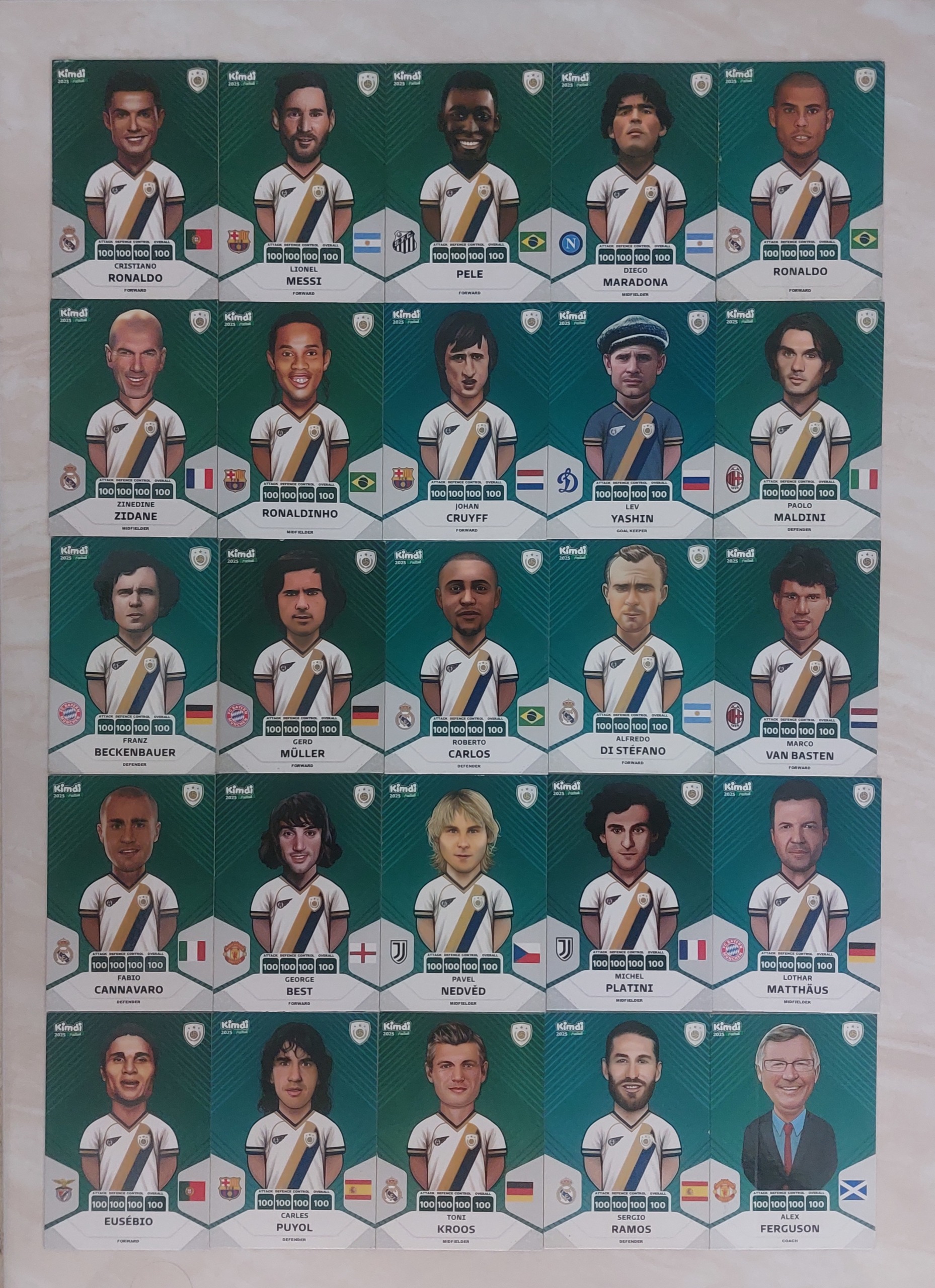 کات کیمدی پک همه کارت های 100 (توپ طلا)