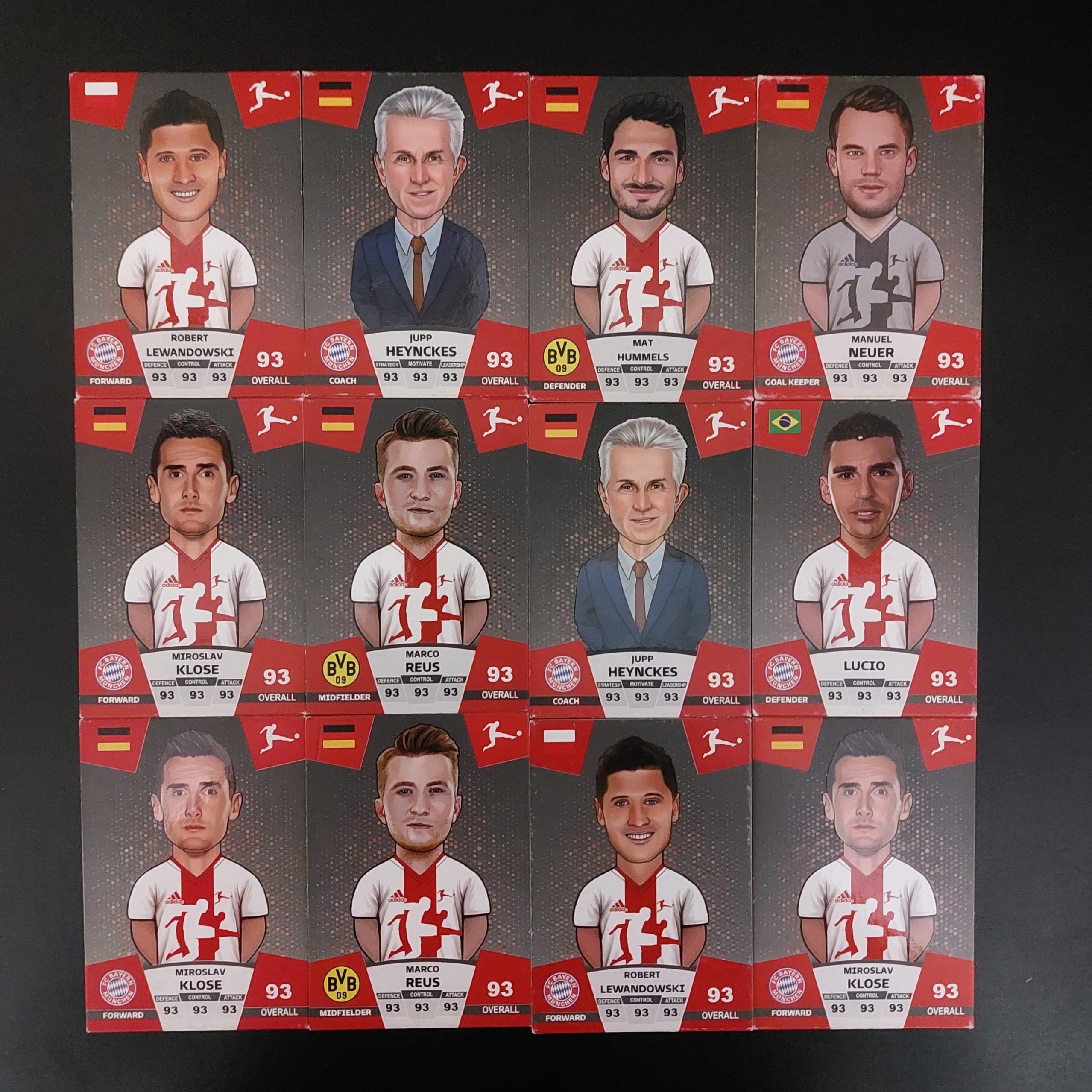 کارت کیمدی مجموعه 12 تایی بوندسلیگا