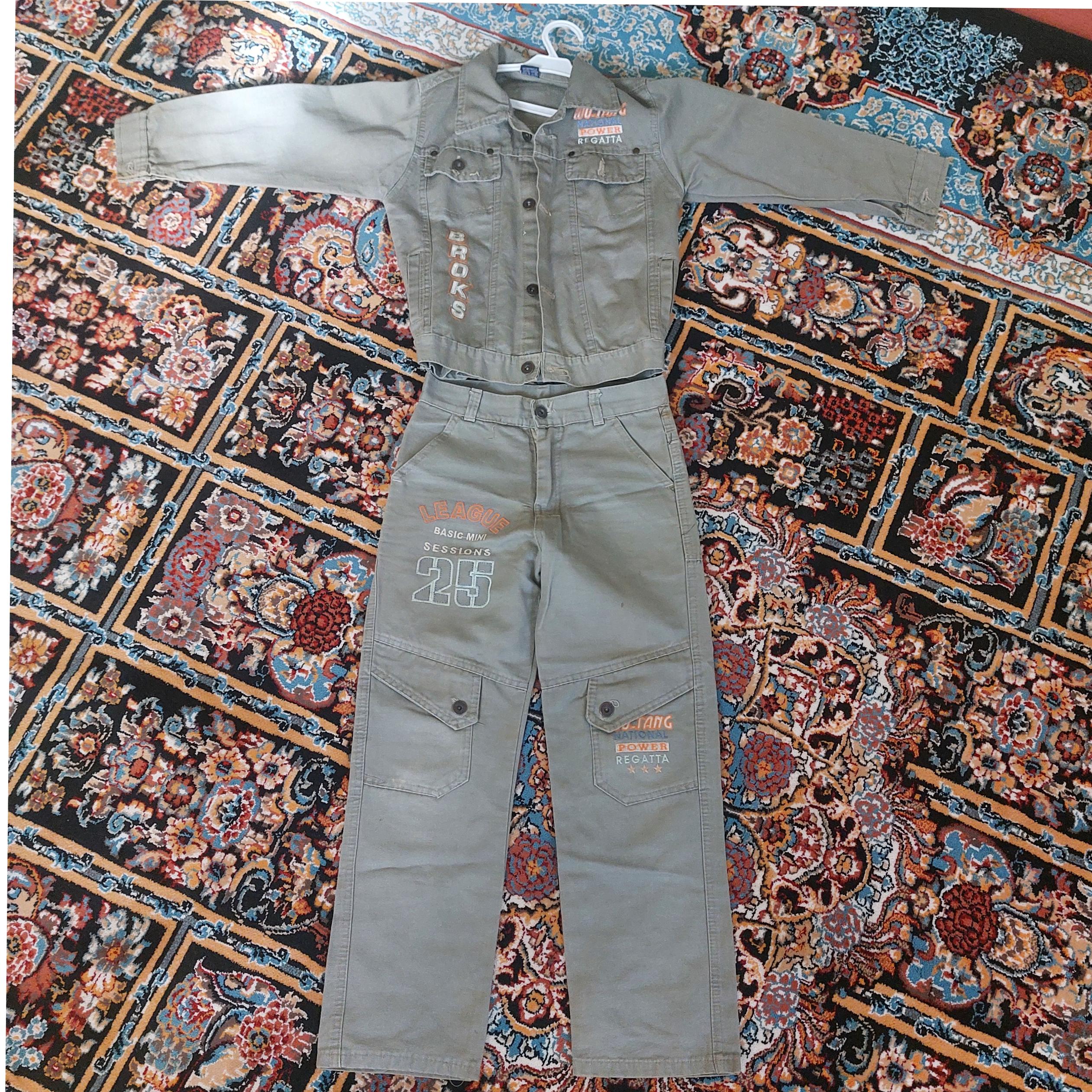 کت و شلوار کتان بچگانه