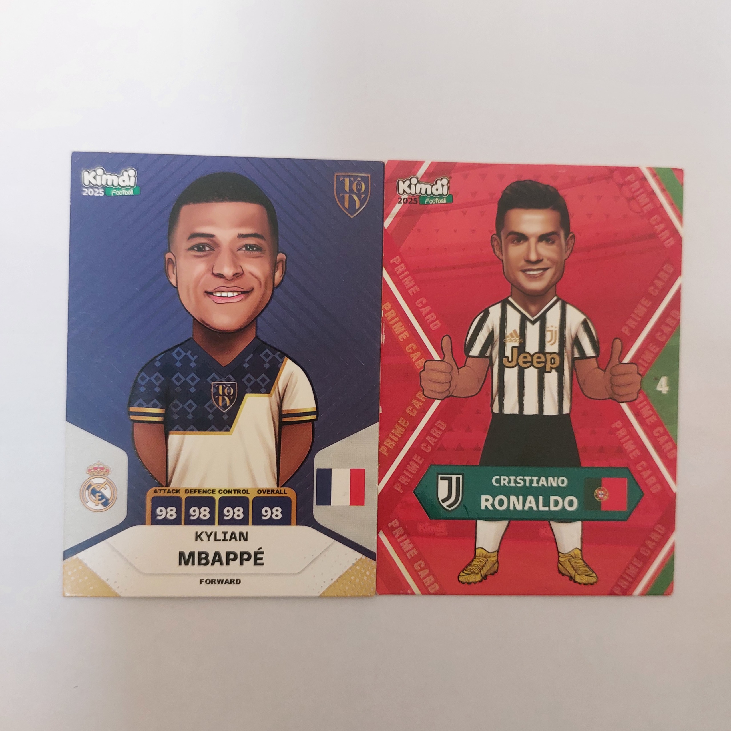 کارت کیمدی رونالدو یوونتوس و امباپه توتی