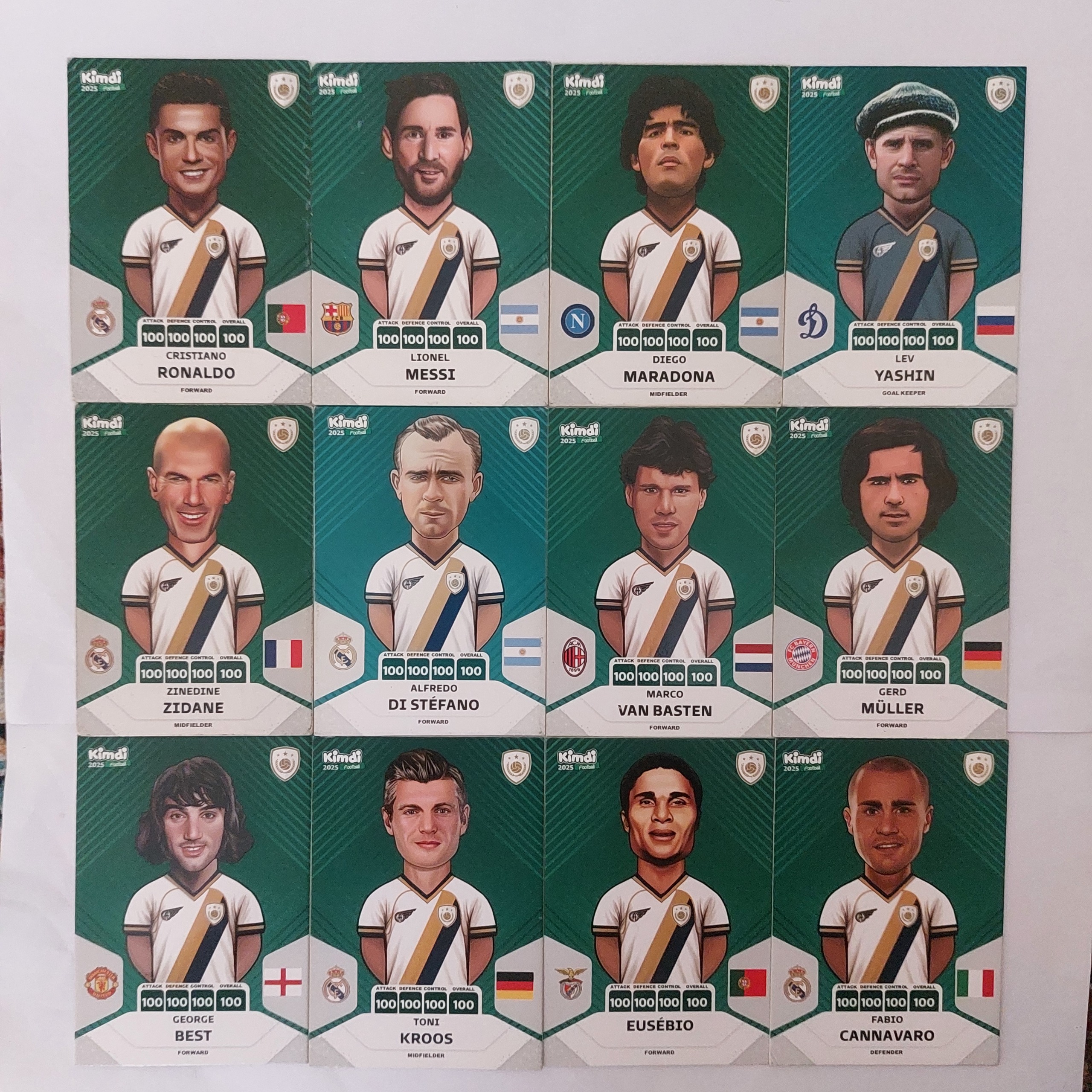 کارت کیمدی پک 12 تایی 100 (توپ طلا)