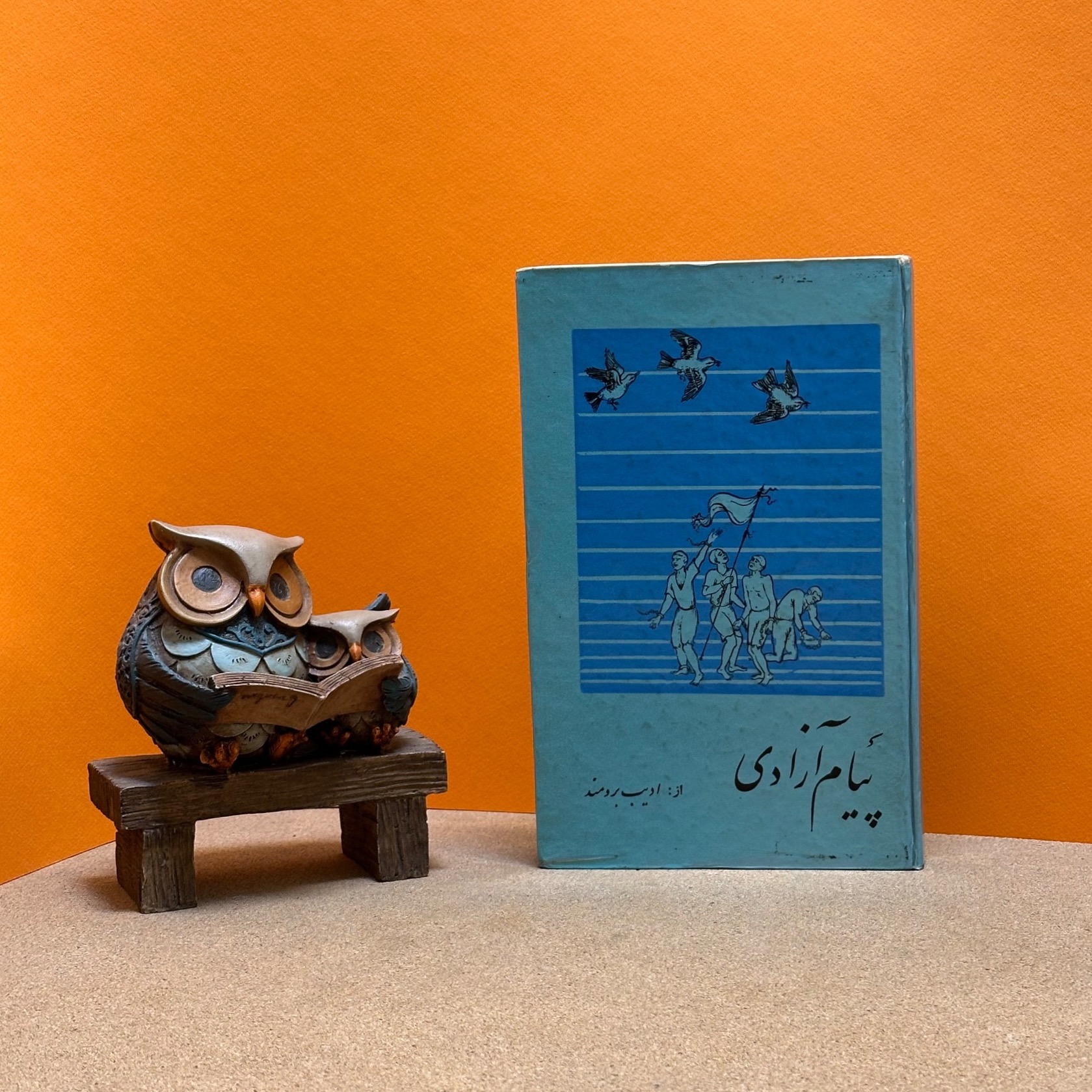 کتاب پیام آزادی اشعار ادیب برومند