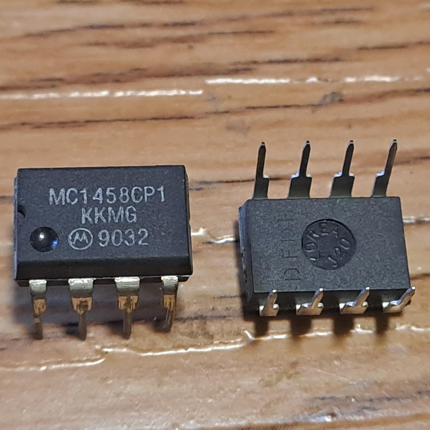 آی سی MC1458 قدیمی اصل کره قیمت 2 عدد