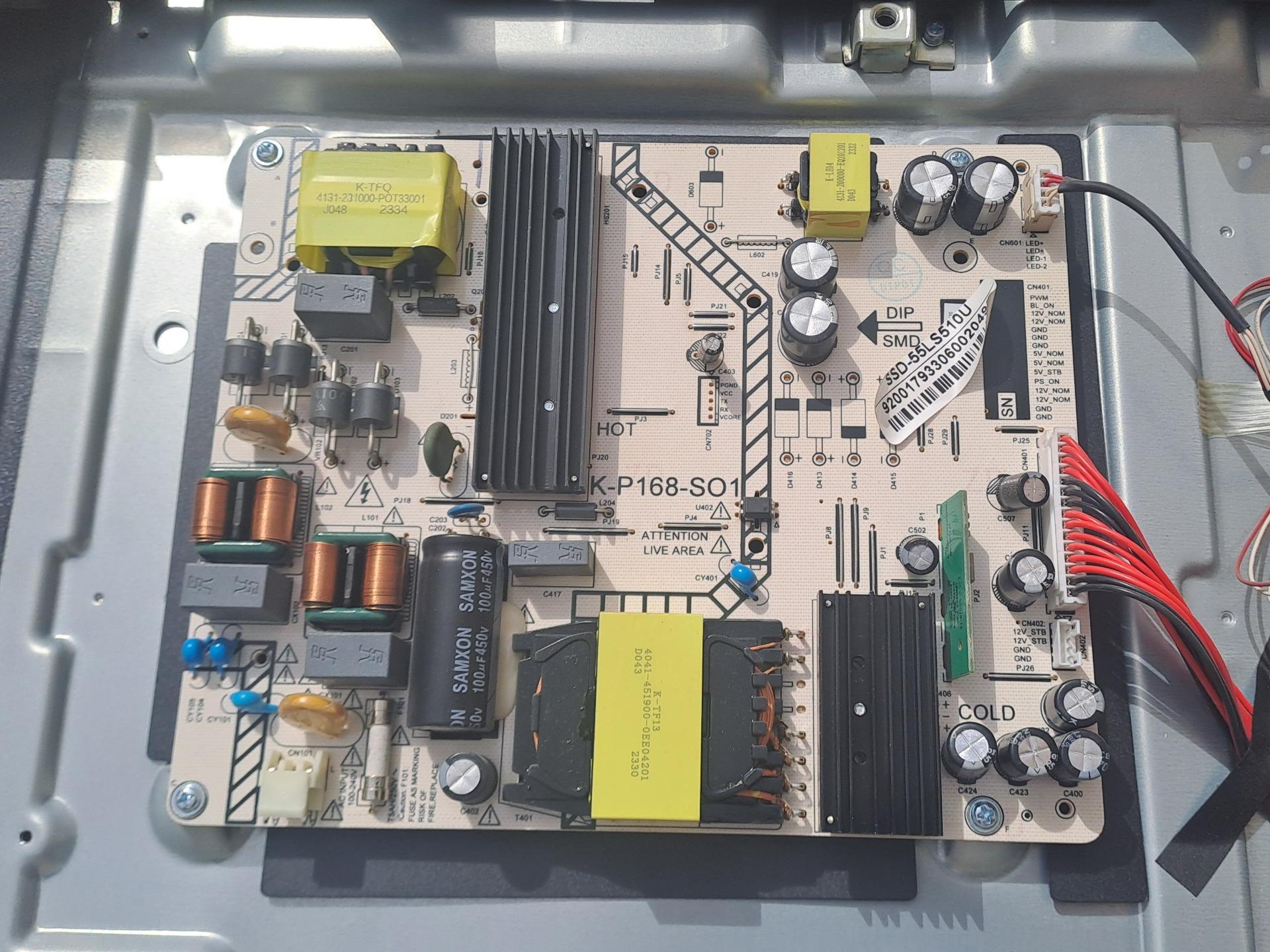 برد پاور تلویزیون اسنوا SSD-55LS