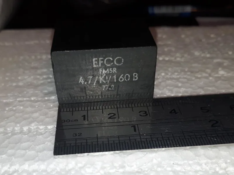 خازن بزرگ مکعبی 4.7 میکرو فاراد 160 ولت