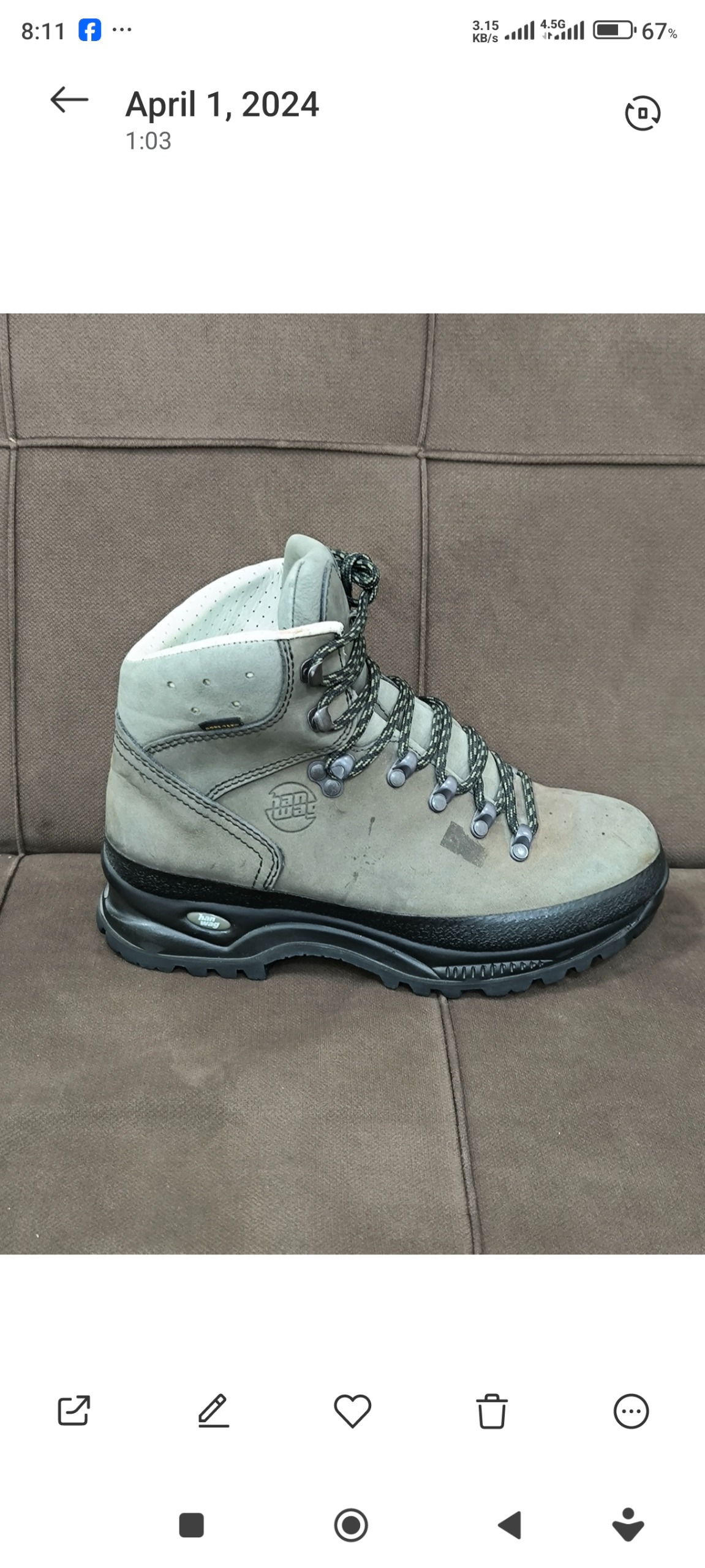 پوتین کوهنوردی مارک هانواگ